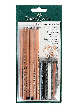 Faber-Castell - Pitt Monochrome Drawing Assortment - Set of 9
