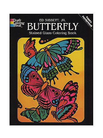 Dover - Butterfly Stained Glass Coloring Book - Butterfly Stained Glass Coloring Book