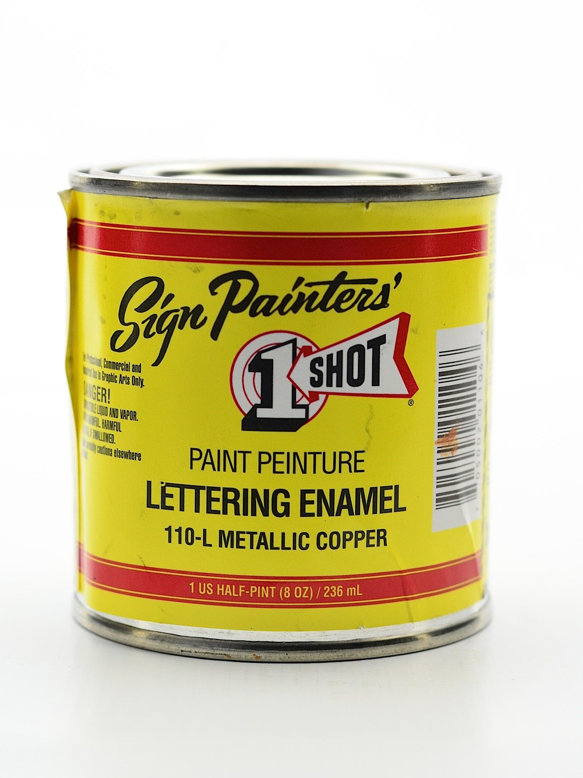 1 Shot Lettering Enamel 8 oz 109L - Metallic Gold