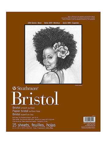 Strathmore - 400 Series Bristol Pads - 11 in. x 14 in., Smooth, 15 Sheets