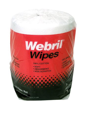 Webril - Wipes - Roll of 100