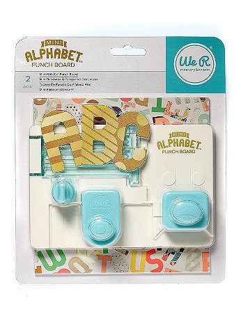 We R Memory Keepers - Alphabet Punch Board - Mini Set