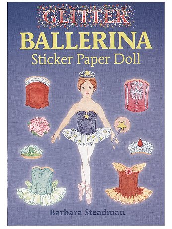 Dover - Glitter Ballerina Sticker Paper Doll - Glitter Ballerina Sticker Paper Doll