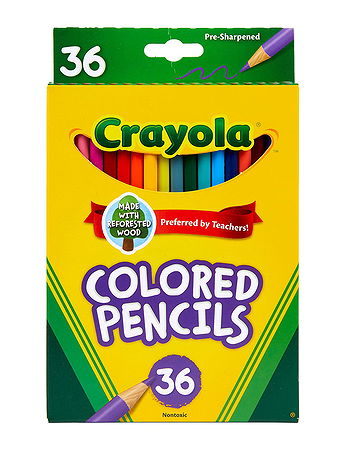 Crayola - Colored Pencils - Box of 36, Standard Colors