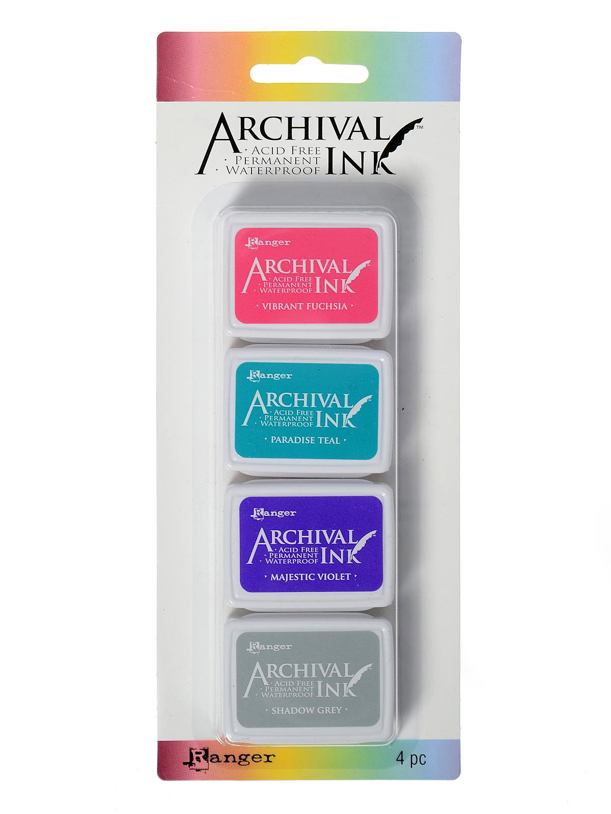 Ranger Mini Archival Ink Pads Bundle Complete Set Includes Wendy Vecchi 10 Packs Bundle - 40 Ink Pads Totals with Bonus Mixing Cups