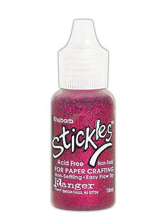 Ranger - Stickles Glitter Glue - Rhubarb, 0.5 oz., Bottle