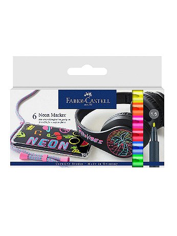 Faber-Castell - Neon Markers - Set of 6