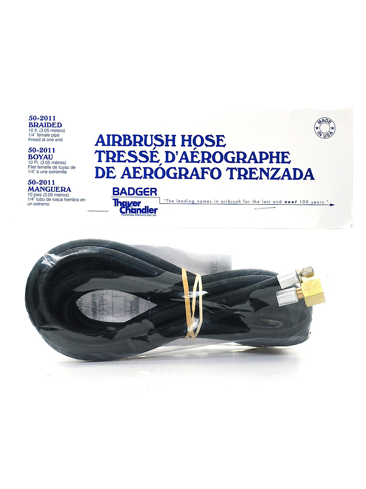 10 ft. Braided Hose With 1/4 in. Female Adapter