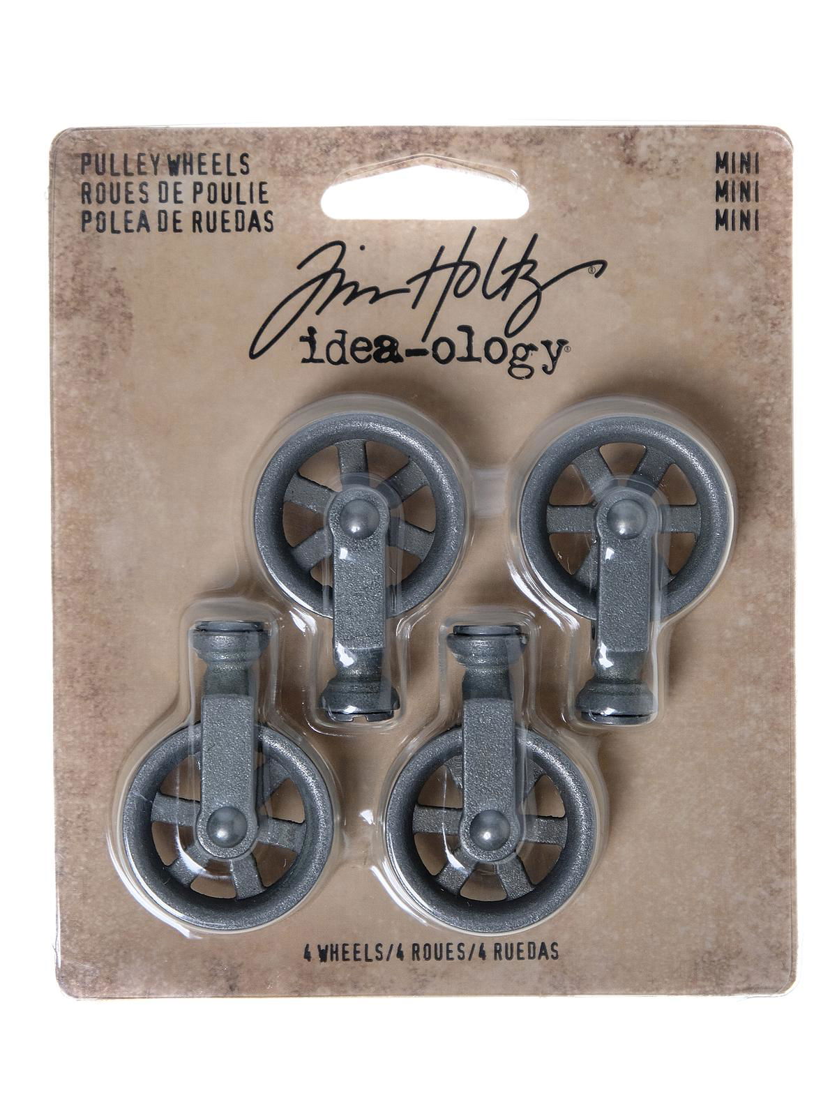 Mini Pulley Wheels Antique Nickel Finish