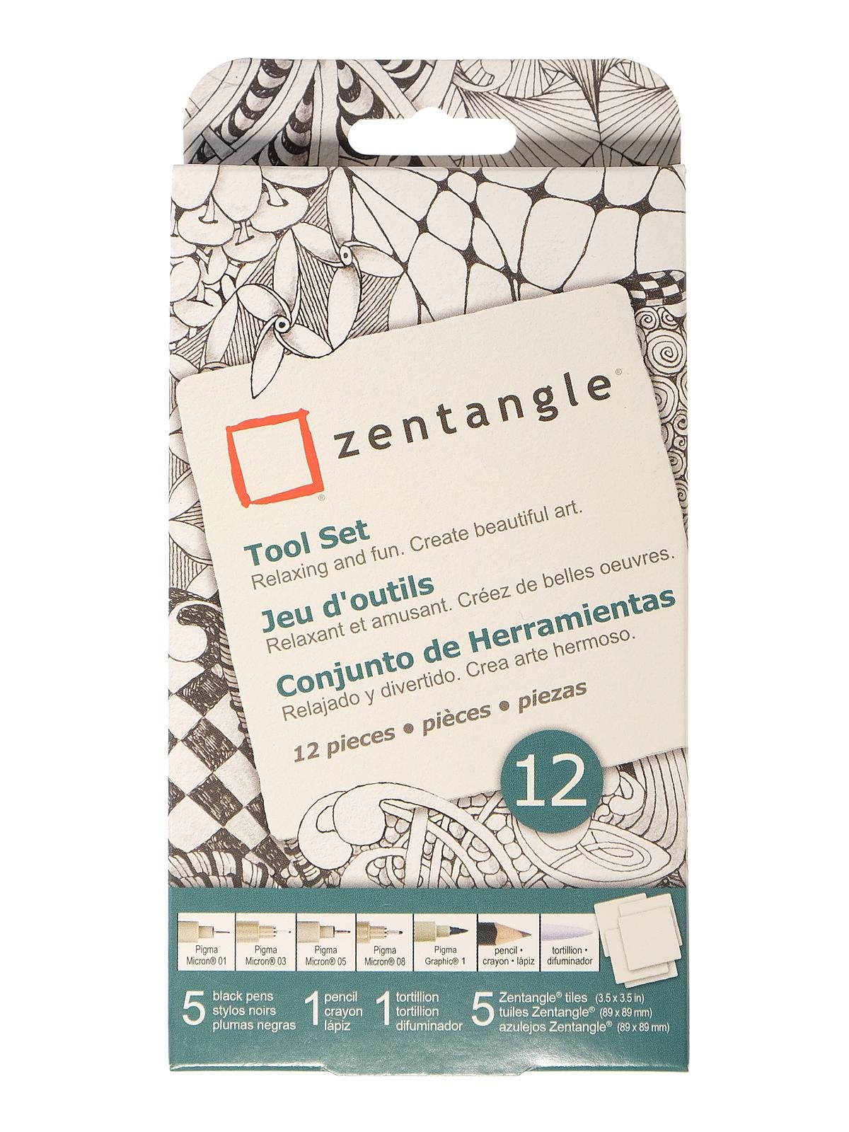 New Tangle Pattern Bullnose & Zentangle® Renaissance Tool Set Review  #Zentangle #SakuraOfAmerica #TanglePatterns