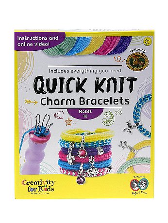 Creativity For Kids - Quick Knit Charm Bracelets - Kit