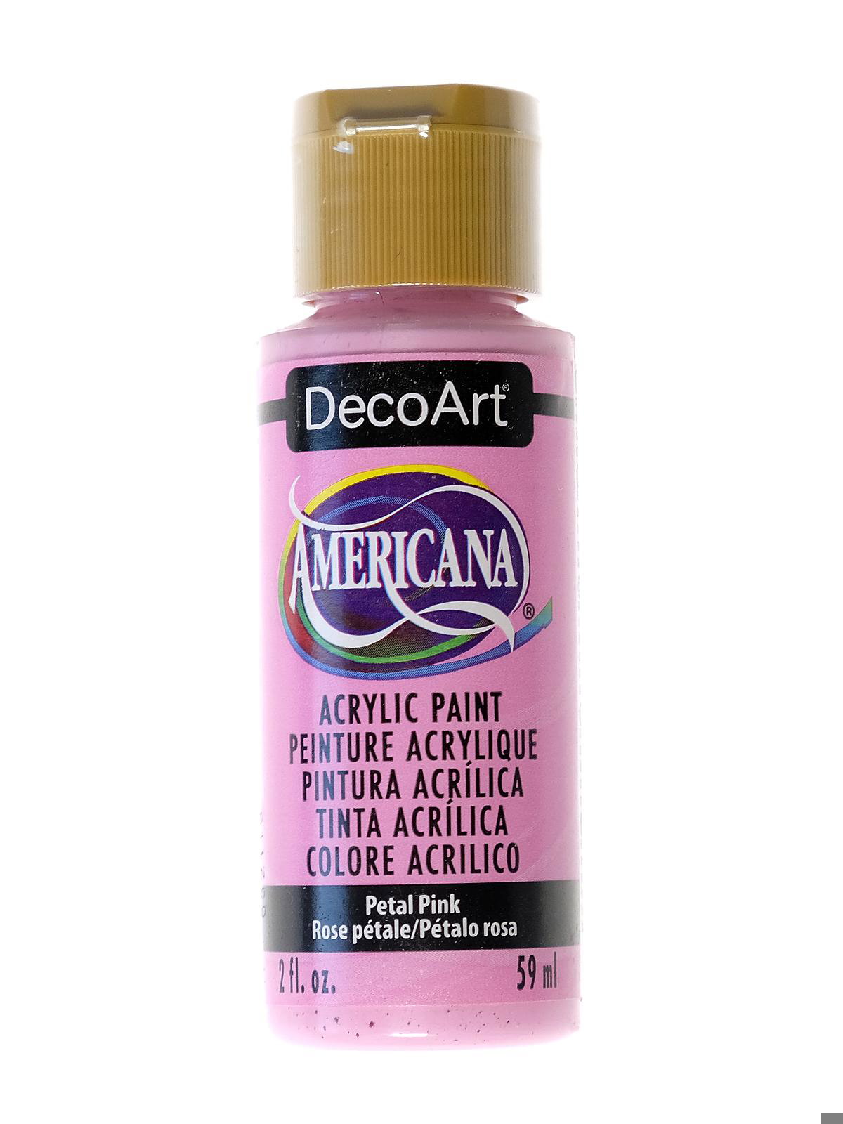 8 Oz Americana Acrylic Paints Yellow, Red, Blue, White, Black, Green, Pink  and Lavender 