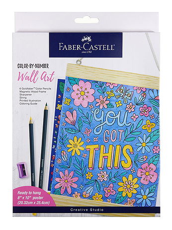 Faber-Castell - Creative Studio Color by Number Wall Art - You Got This, Each