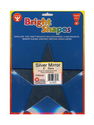 Hygloss - Bright Shape Cut Outs stars 6 in. silver mirror