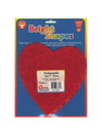 Hygloss - Bright Shape Cut Outs hearts 6 in. holographic red