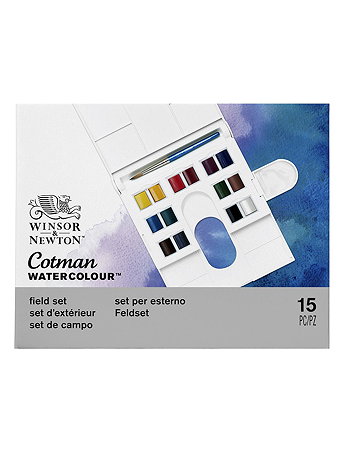 Winsor & Newton - Cotman Water Colour Compact Set - Set of 14