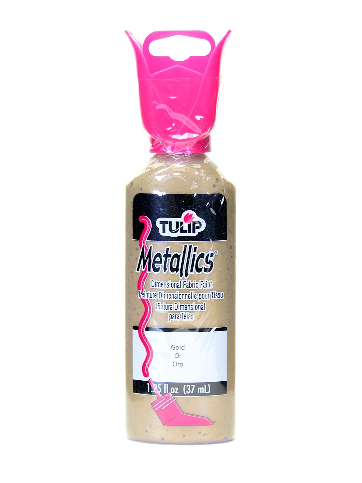 Tulip Glitter Dimensional Fabric Paint, Silver - 4 fl oz bottle