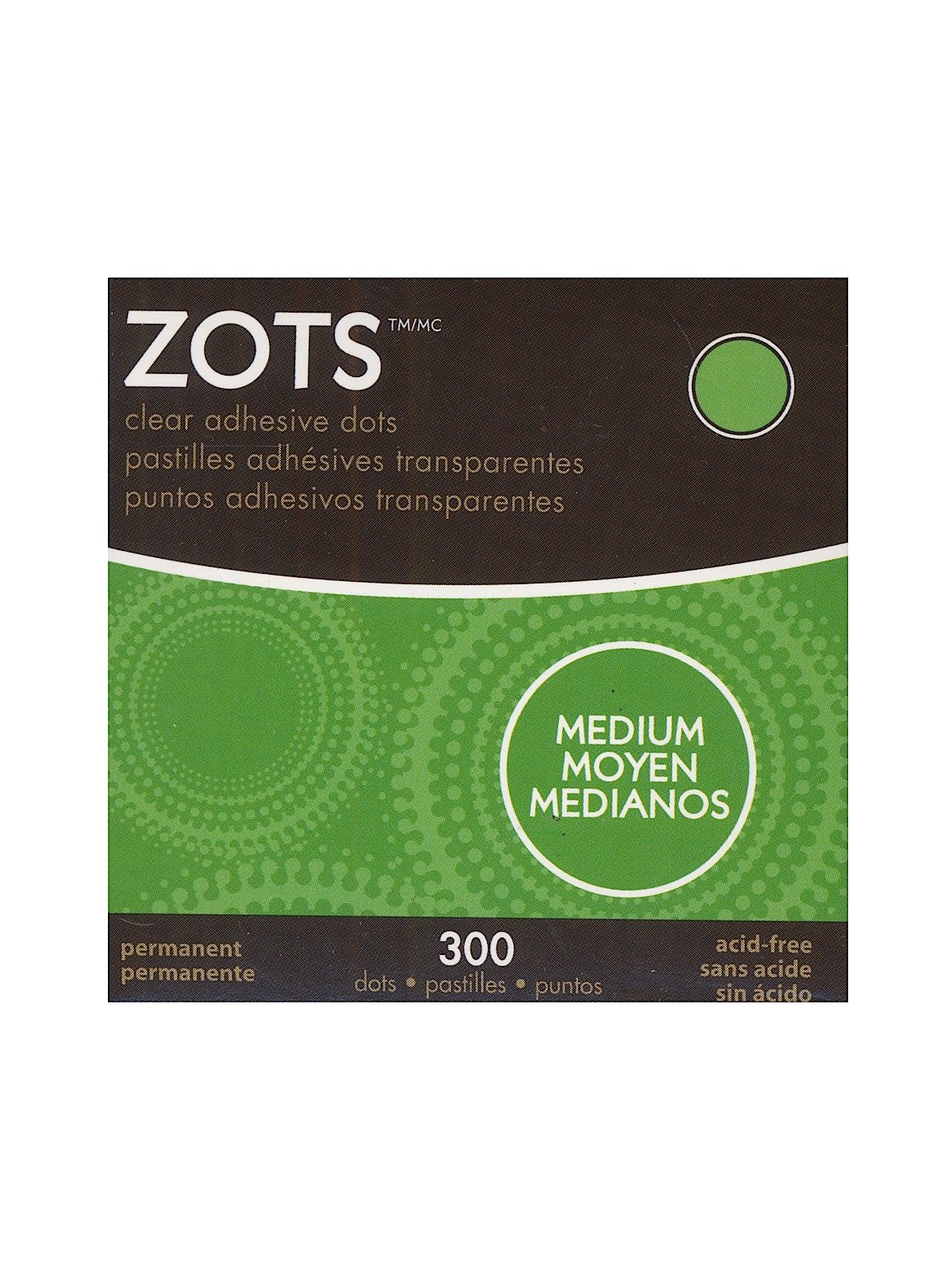 Thermoweb Zots Clear Adhesive Dots-Small 3/16X1/64 Thick 300/Pkg