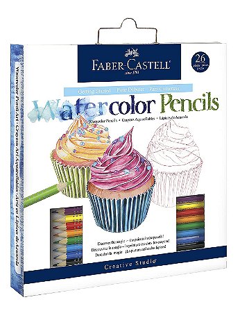 Faber-Castell - Creative Studio Getting Started Watercolor Pencil Art Set - Watercolor Pencil Set