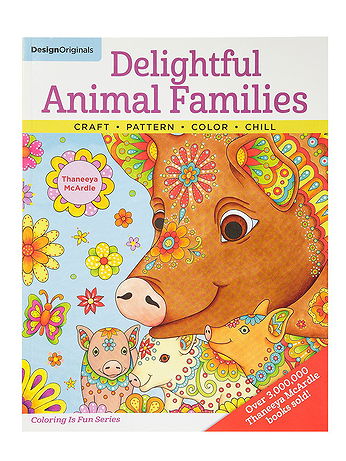 Design Originals - Coloring Activity Books - Animal Families