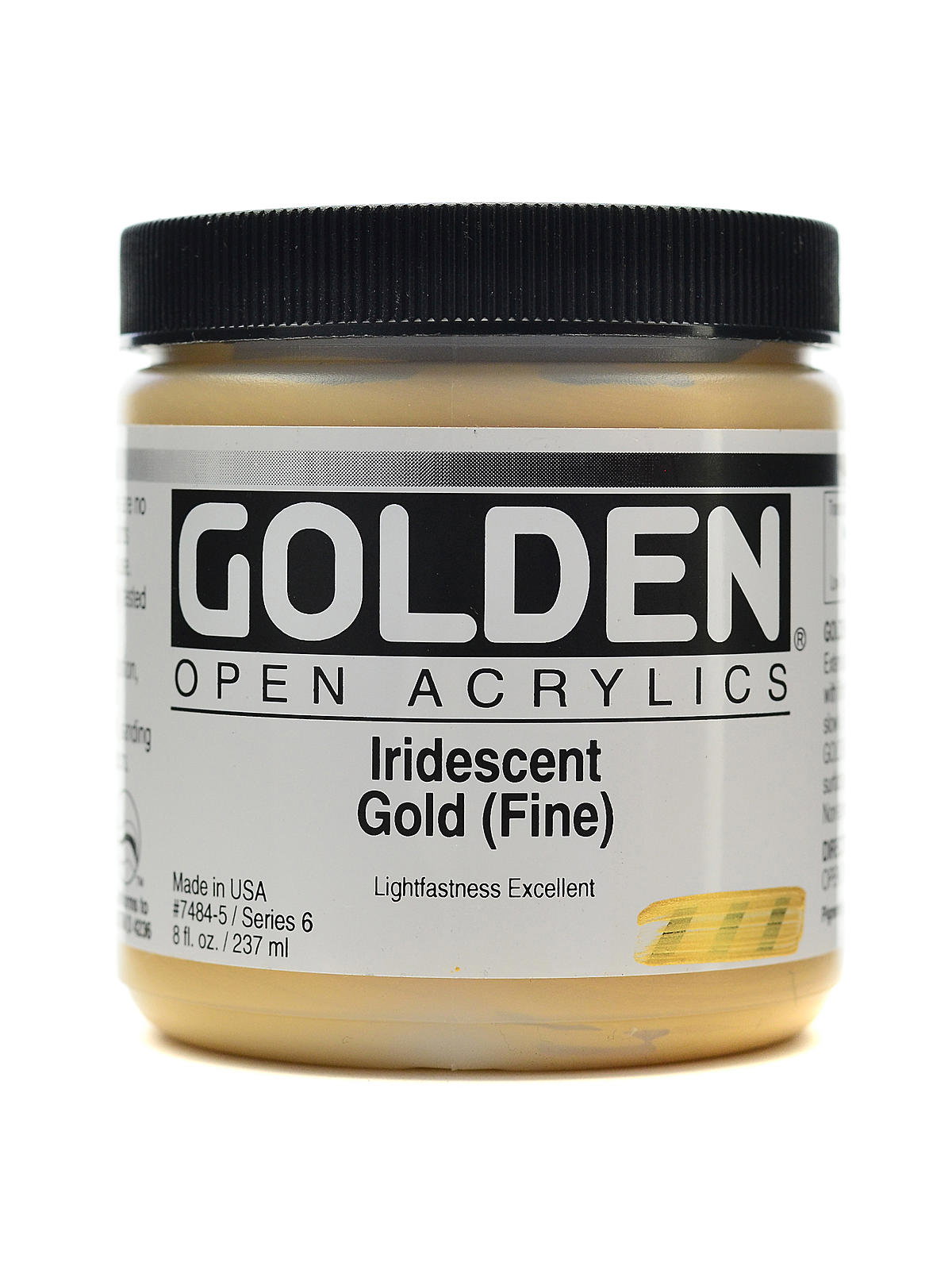 Golden OPEN Acrylic 5 oz Iridescent Bright Gold (Fine)