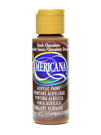 DecoArt - Americana Acrylic Paints - Dark Chocolate, 2 oz.