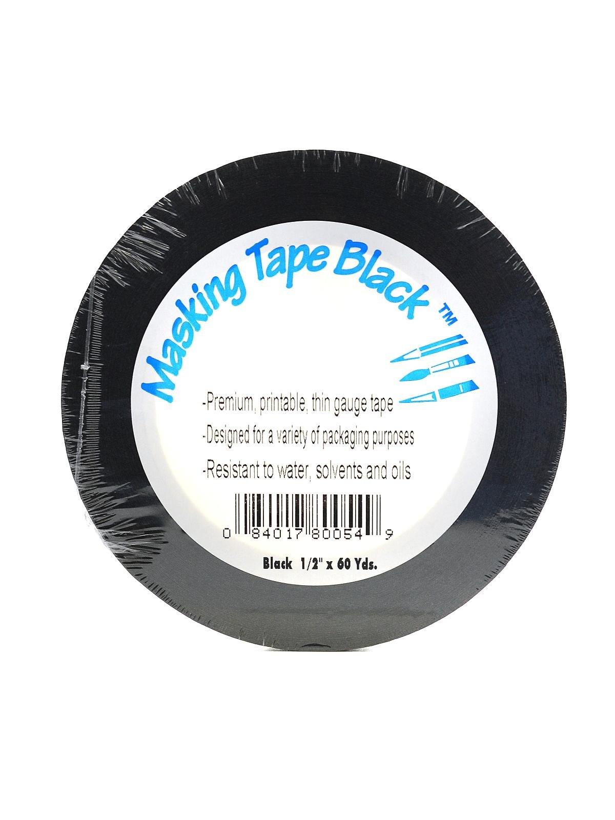 Black Masking Tape 1/2 in. x 60 yd.