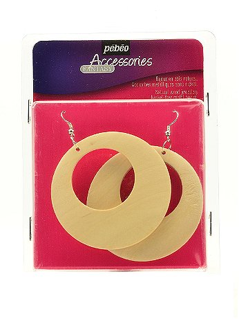 Pebeo - Wood Earrings - 1 Pair