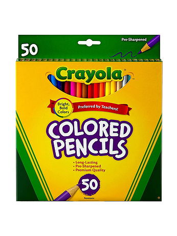 Crayola - Colored Pencils - Box of 50, Standard Colors