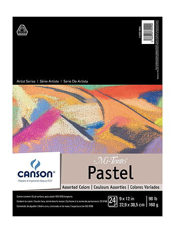 Canson - Mi-Teintes Pastel Assorted Pad - 9 in. x 12 in.