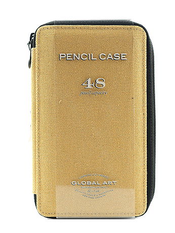 Global Art - Canvas Pencil Cases - Wheat, Holds 48 Pencils