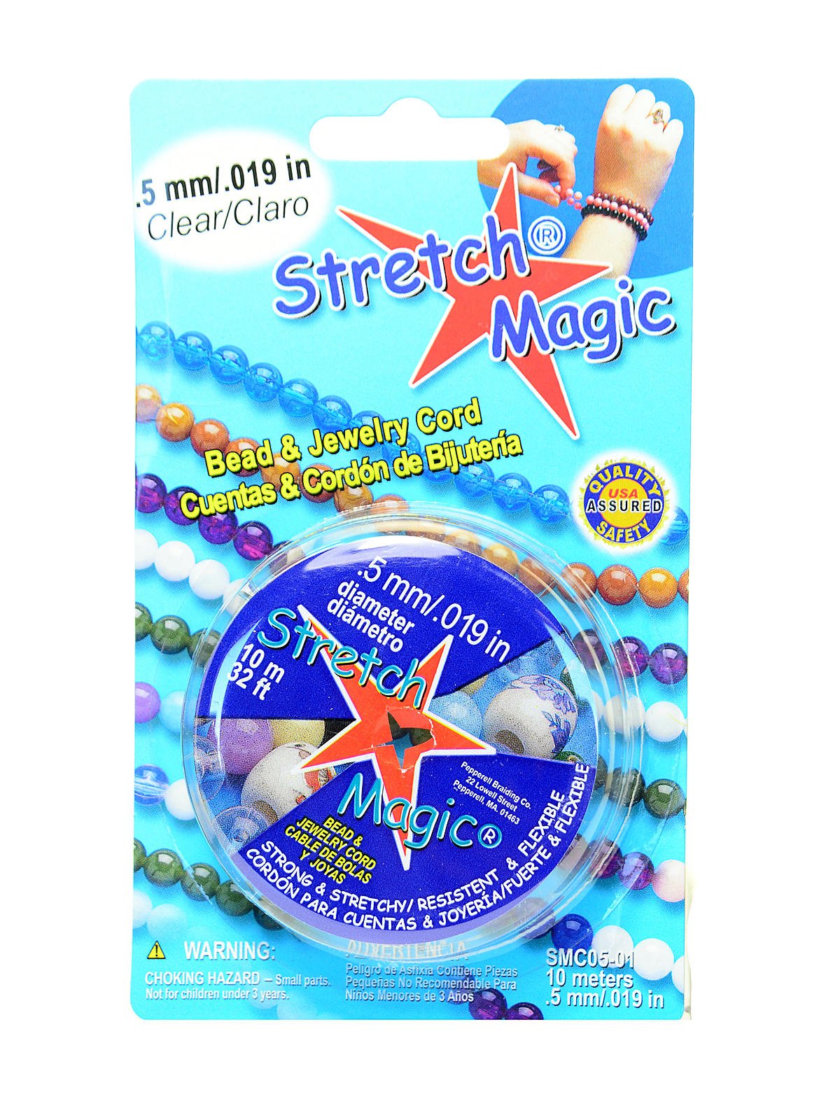 Pepperell Braiding Stretch Magic Bead & Jewelry Cord