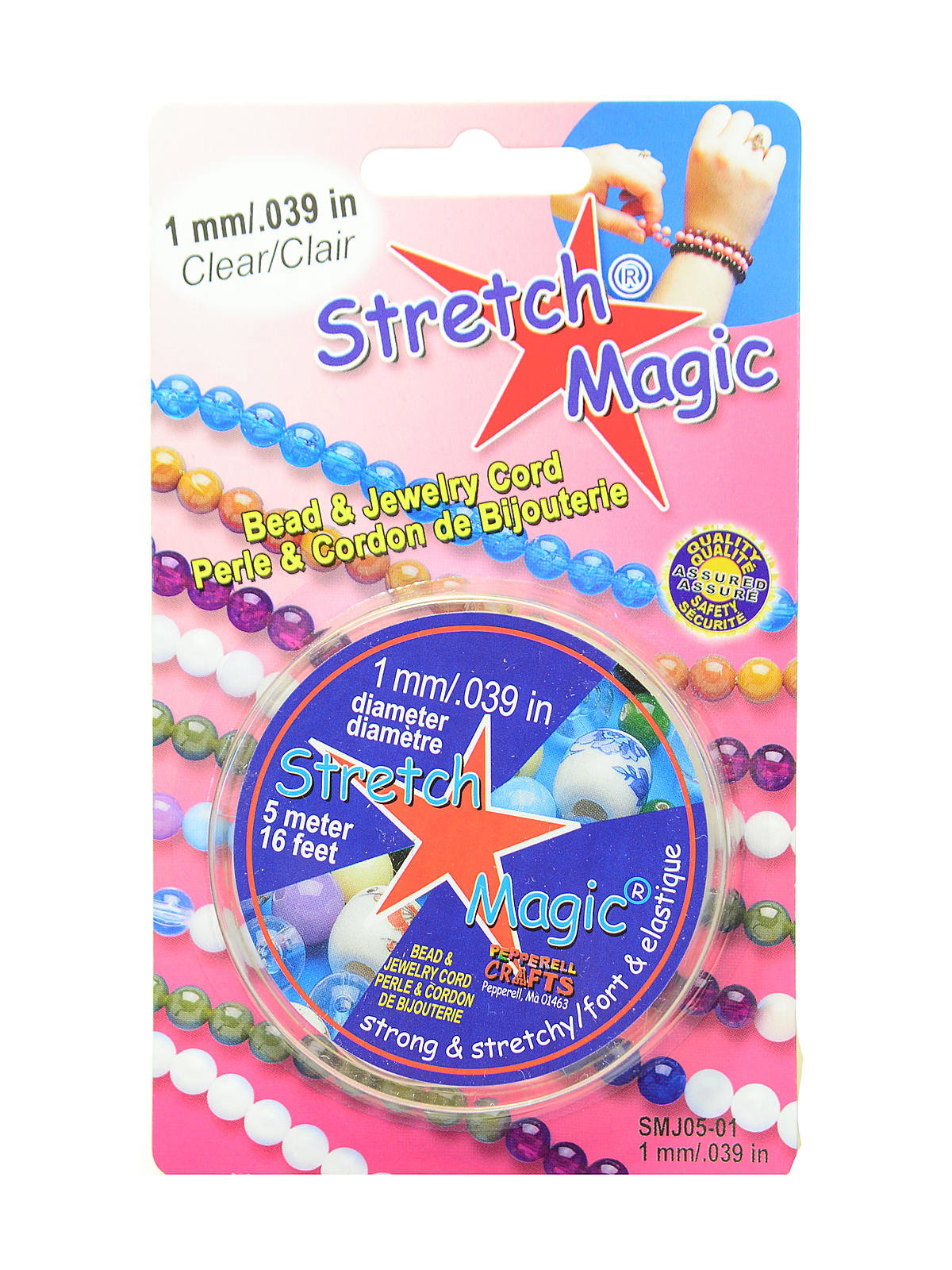 Stretch Magic® 0.7mm Black Bead & Jewelry Cord, 5m