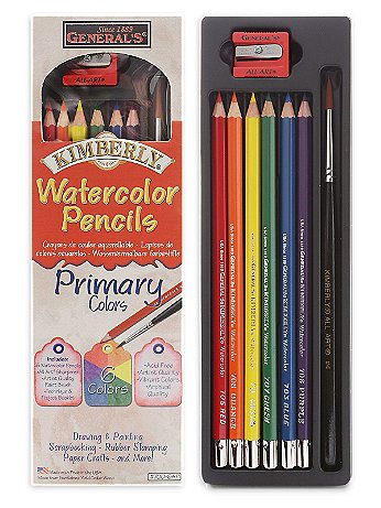 General's - Kimberly Watercolor Pencils - Primary Colors Set - Each