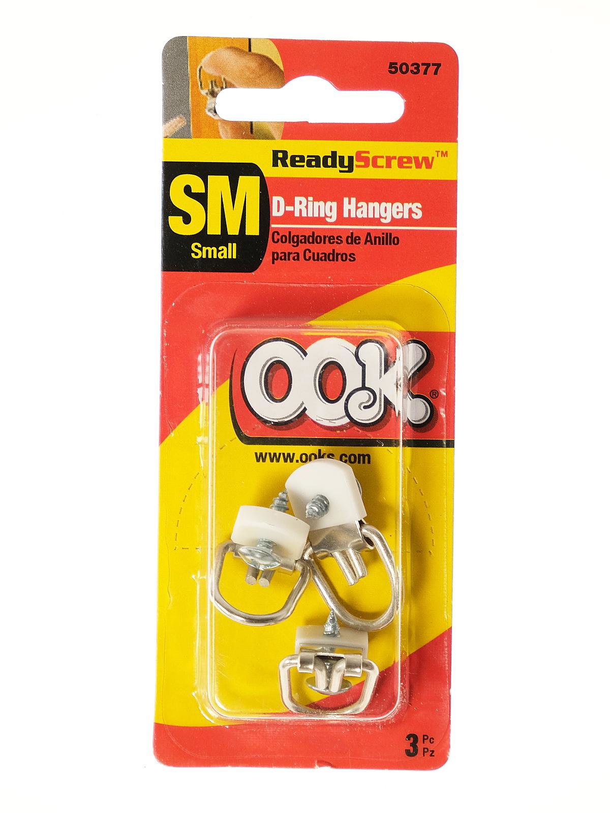 ReadyScrew Large Steel D-Ring Hangers - Artist & Craftsman Supply