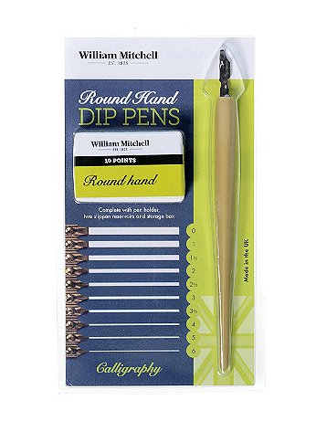William Mitchell - Round Hand Dip Pens - Set of 10
