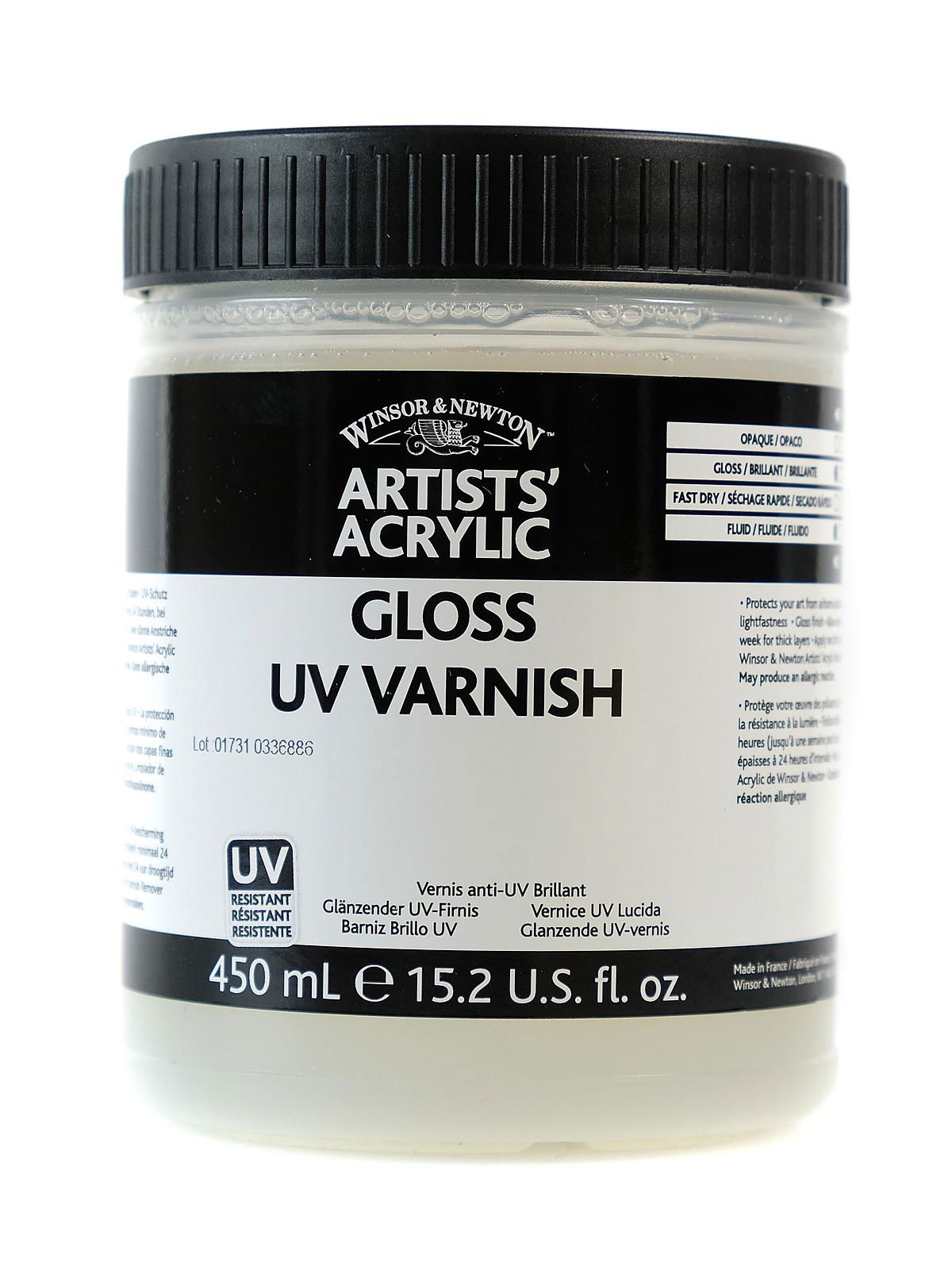 Winsor Newton Artists Acrylic UV Varnish Gloss 237 mL - Office Depot