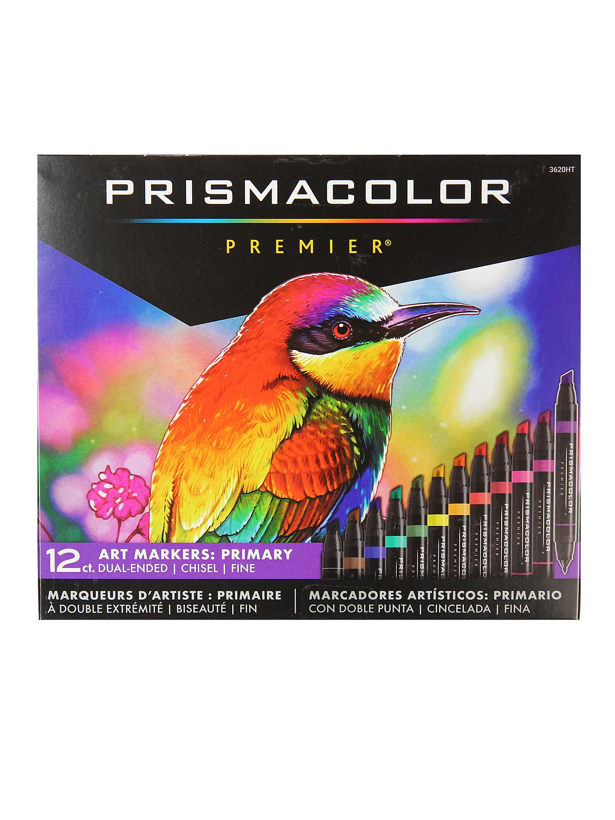 Prismacolor 3722 Premier Double-Ended Art offers Markers, Fine and Chisel Tip, 72-Count