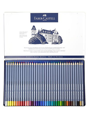 Faber-Castell - Goldfaber Aqua Watercolor Pencil Tin Sets - Set of 36