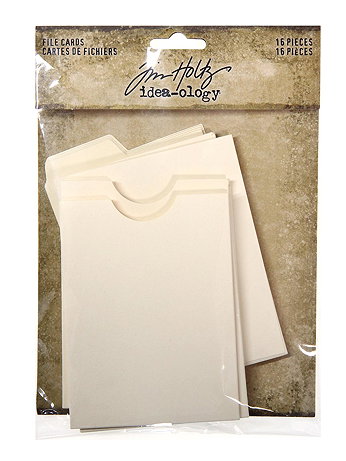 Tim Holtz - Idea-ology Paperie - File Cards, 3 in. x 4 in., 16 Pieces
