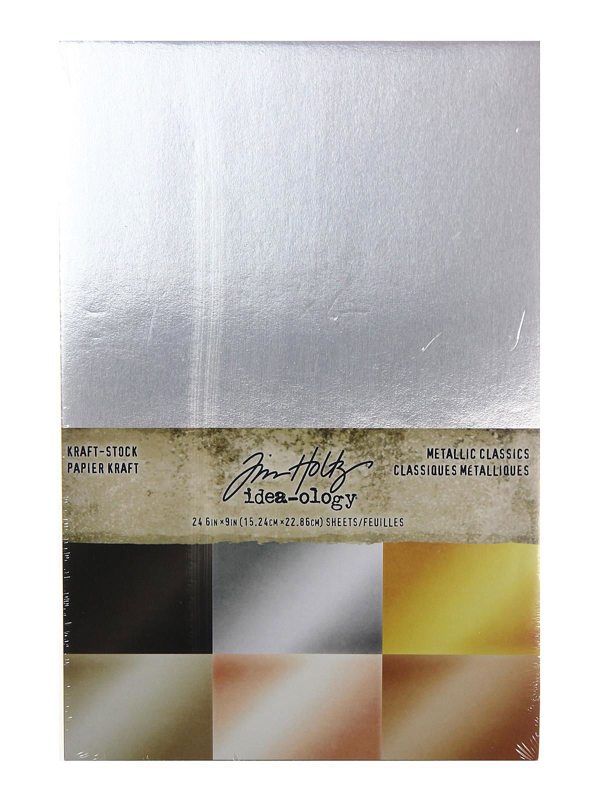 Kraft Stock Printed Papers Metallic Classics