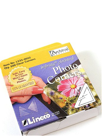 Lineco - Infinity Clear Photo Corners - Pack of 500