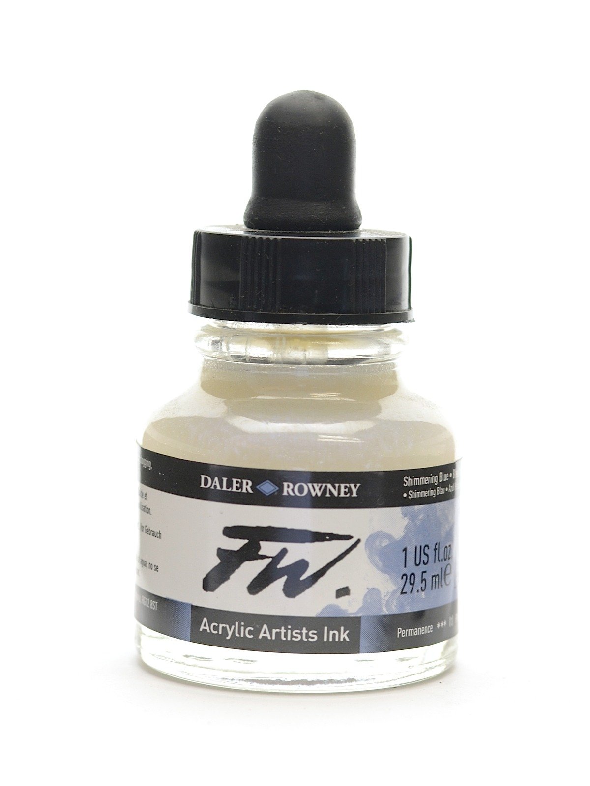 Daler-Rowney FW Acrylic Artists Ink Set, 1 oz. Bottles, Pearlescent Colors