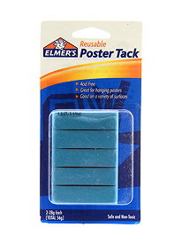 Elmers Poster Tack, Reusable - 2 pack, 28 g each