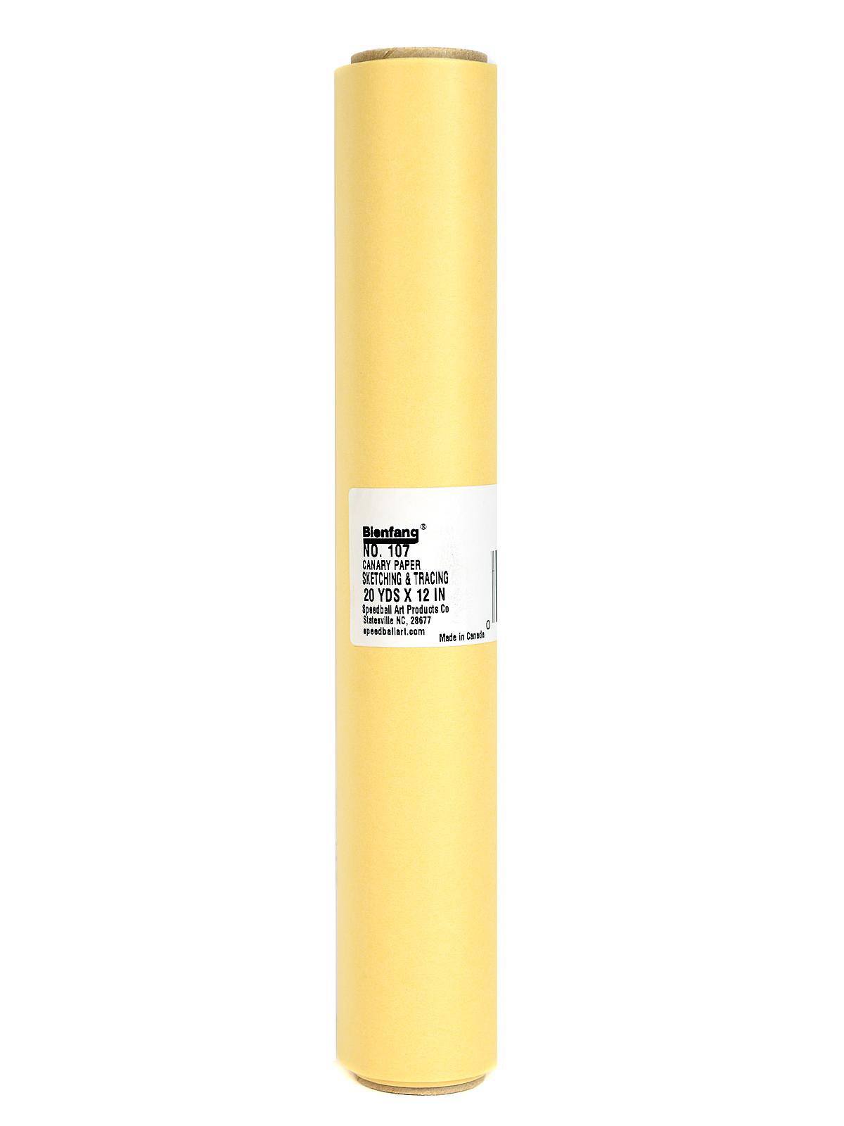  Bienfang Sketching & Tracing Paper Roll, Canary Yellow, 12  Inches x 50 Yards - for Drawing, Trace, Sketch, Craft, Sewing Pattern :  Canary Tracing Paper : Arts, Crafts & Sewing