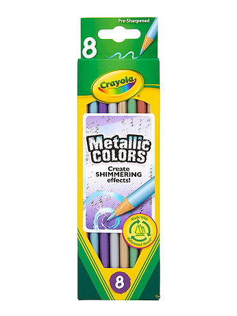 Crayola - Colored Pencils - Box of 8, Metallic Colors