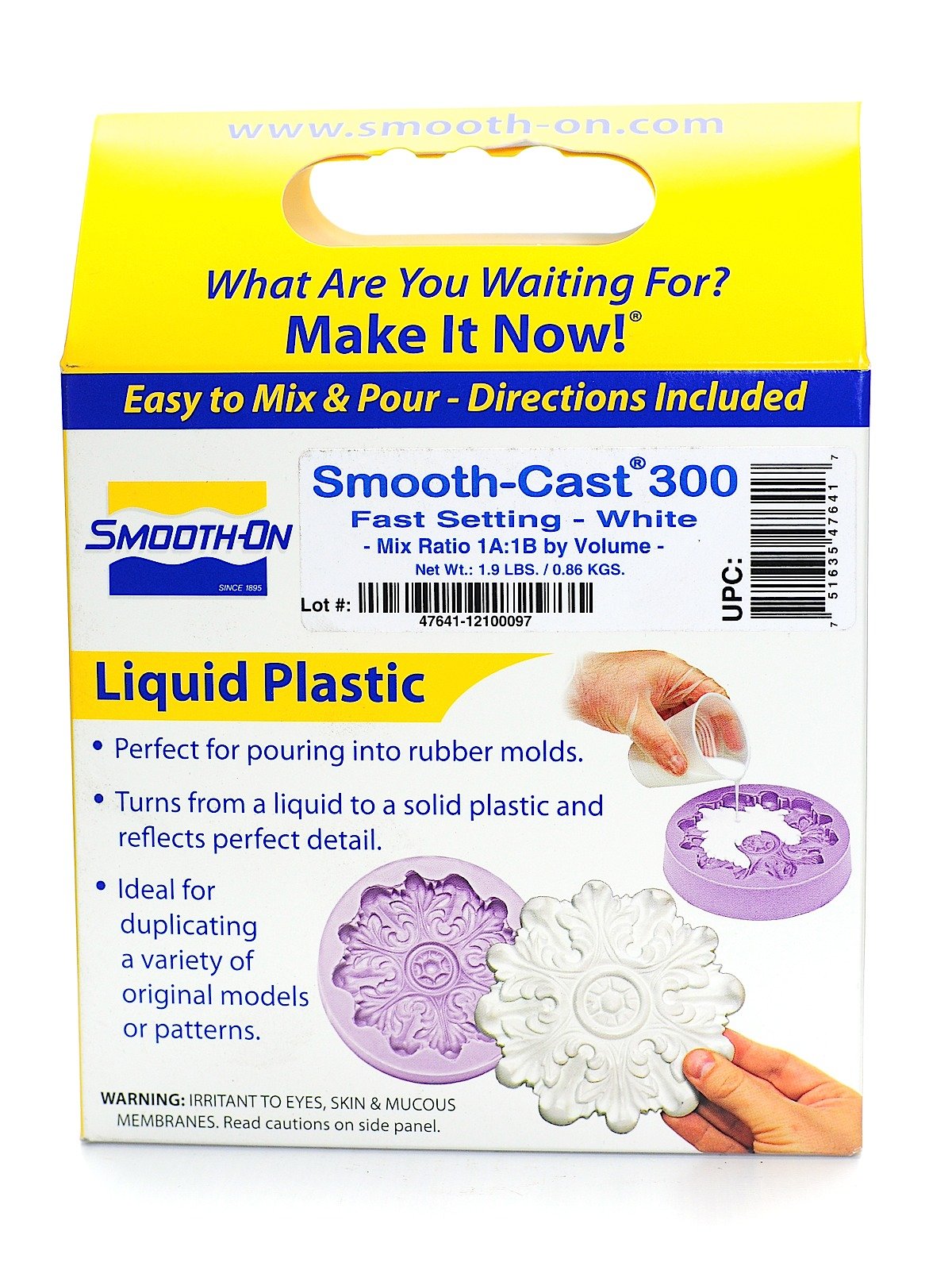 Smooth-On Smooth-Cast 300 - Bright White Liquid Plastic Casting Resin