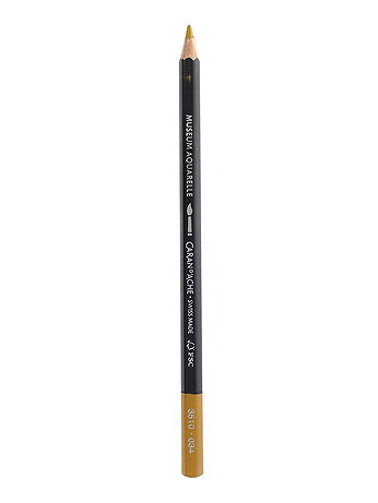 Caran d'Ache - Museum Aquarelle Colored Pencils - Yellow Ochre, 034