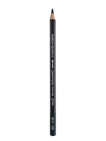 Caran d'Ache - Museum Aquarelle Colored Pencils - Dark Sap Green, 739