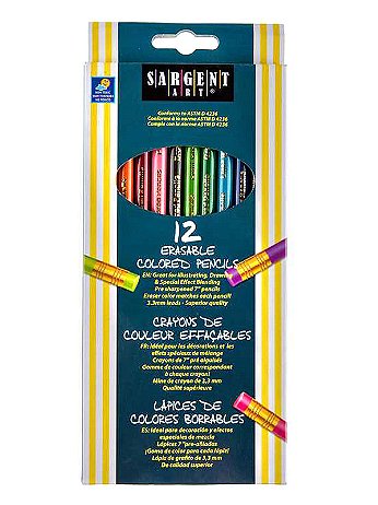 Sargent Art - Erasable Colored Pencils - Pack of 12